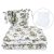 Baby Shop 5 részes babaágynemű - Természetes nyomozók szürke 