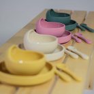 PETITE&MARS Szilikon tál tapadókoronggal TAKE&MATCH  Dusty Rose 6m+