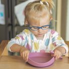 PETITE&MARS Szilikon tányér tapadókoronggal TAKE&MATCH Dusty Rose 6m+