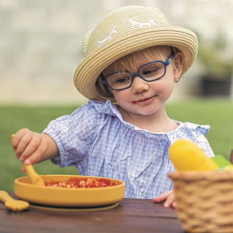 PETITE&MARS Szilikon tányér tapadókoronggal TAKE&MATCH Intense Ochre 6m+