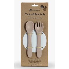   PETITE&MARS Szilikon evőeszközök TAKE&MATCH Desert Sand 6m+