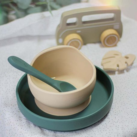 PETITE&MARS Szilikon evőeszközök TAKE&MATCH Misty Green 6m+