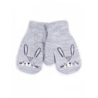 Yo! Bébi téli kesztyű 12 cm - Szürke nyuszi 