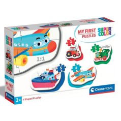 Clementoni Járművek 4 az 1-ben Supercolor formapuzzle