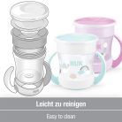 NUK Mini Magic Cup Night 6hó+ varázslatos pohár 160ml - kék