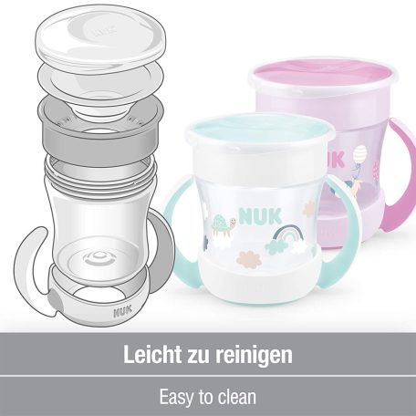 NUK Mini Magic Cup Night 6hó+ varázslatos pohár 160ml - kék