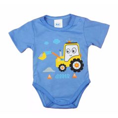 Rövid ujjú baba body cuki Markoló mintával (68) - kék