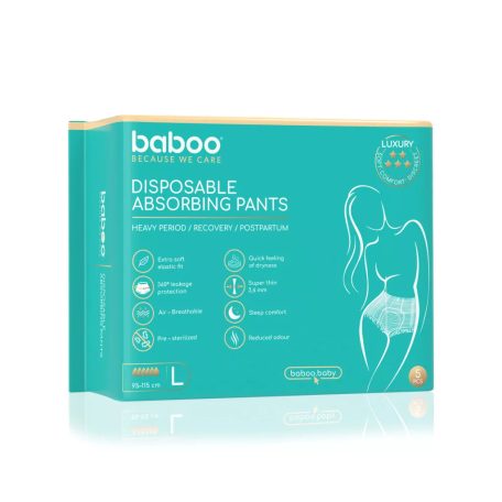 Baboo eldobható nedvszívó fehérnemű 5 db - L méret 