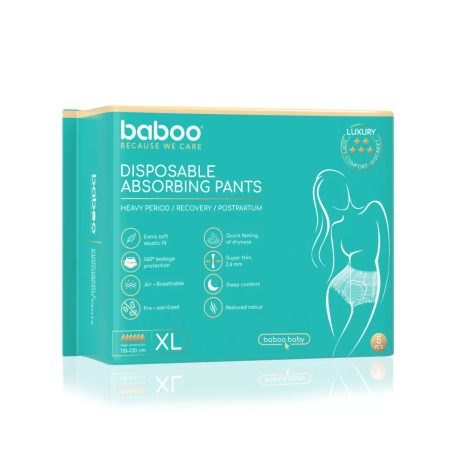 Baboo eldobható nedvszívó fehérnemű 5 db - XL méret 