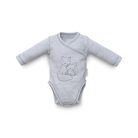 Kenguru Gold Átlapolt csecsemő kombidressz (56-62) szürke róka mintával