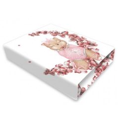 Baby Shop pamut,gumis lepedő 80*160 cm  - Betty 