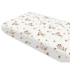 Baby Shop pamut,gumis lepedő 80*160 cm  - Nyuszi és cica 