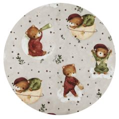 Baby Shop pamut,gumis lepedő 80*160 cm - Maci a holdon 