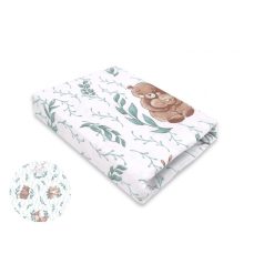   Baby Shop pamut,gumis lepedő 80*160 cm  - Lulu Natural menta