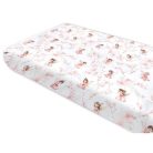 Baby Shop pamut,gumis lepedő 80*160 cm  - Varázsló tündér rózsaszín 