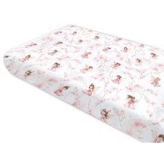   Baby Shop pamut,gumis lepedő 80*160 cm  - Varázsló tündér rózsaszín 