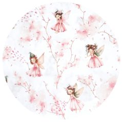   Baby Shop pamut,gumis lepedő 80*160 cm  - Varázsló tündér rózsaszín 