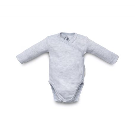 Kenguru Gold Átlapolt csecsemő kombidressz (50-56) szürke