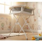 Premium Összecsukható kád hőmérővel és anatómiai támasztékkal + állvány - Szürke