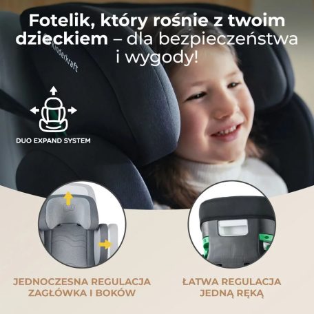 Kinderkraft XPAND 2 i-
Size Isofix gyermekülés - 100-150 cm - Rocket grey