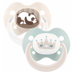   Baby-Nova szilikon fogszabályzós cumi 0-6 hó 2db/csom - panda/korona 