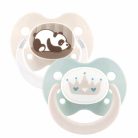 Baby-Nova szilikon fogszabályzós cumi 0-6 hó 2db/csom - panda/korona 