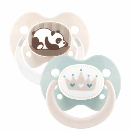 Baby-Nova szilikon fogszabályzós cumi 0-6 hó 2db/csom - panda/korona 