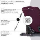 KINDERKRAFT ONETO3 i-Size Isofix Autósülés 76-150 cm - Cherry Pearl