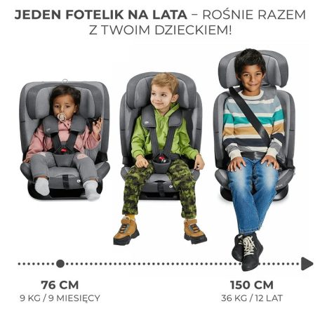 KINDERKRAFT ONETO3 i-Size Isofix Autósülés 76-150 cm - Cherry Pearl