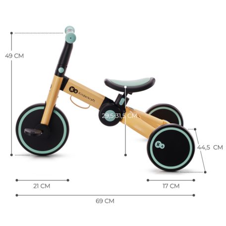 Kinderkraft 4Trike tricikli - Sunflower Blue