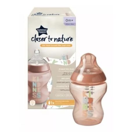 Tommee Tippee Closer To Nature cumisüveg 260ml színes 0+  Be Kind