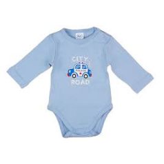 Hosszú ujjú baba body Rendőrautós mintával (62)