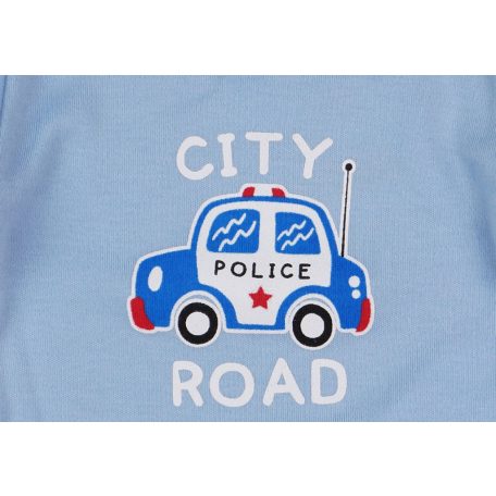 Hosszú ujjú baba body Rendőrautós mintával (62)