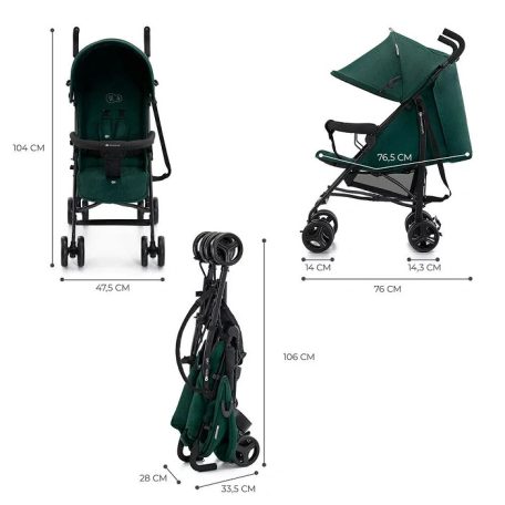 Kinderkraft TIK sport babakocsi - green forest
