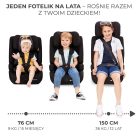 Kinderkraft Safety Fix 2 I-Size biztonsági autósülés  76-150cm - black
