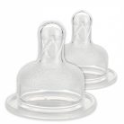 Baby-Nova Szilikon etetőcumi gömbölyű szélesnyakú üvegre gyors 6-24hó 2db