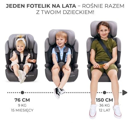 Kinderkraft COMFORT UP i-Size biztonsági autósülés  76-150cm - pink