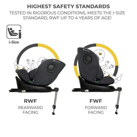 Kinderkraft I-360 i-Size gyermekülés (40-150 cm) - grey