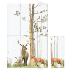 Pelenkázó alátét utazáshoz 50x80 cm - Basic Woodland