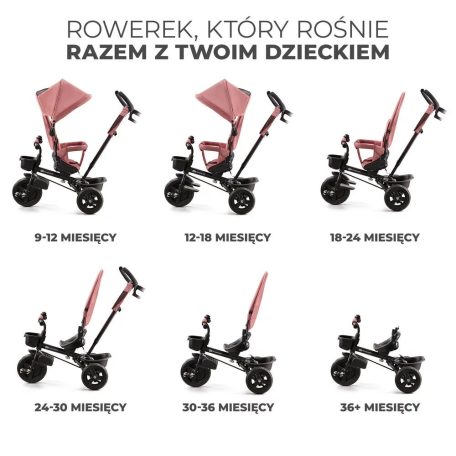 KINDERKRAFT Aveo Tricikli - Rose Pink 