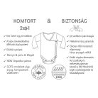 Kenguru Gold Átlapolt csecsemő kombidressz (50-56) fehér maci mintával