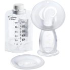 Tommee Tippee Made for Me szilikon mellszívó,anyatej tárolóval és sterilizáló zacskóval 