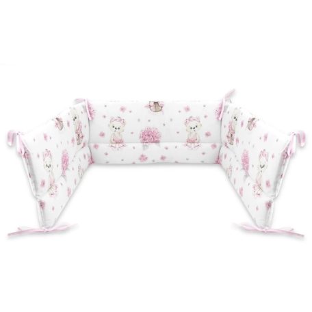 Baby Shop fejvédő kiságyba - Balerina maci rózsaszín