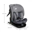 Kinderkraft I-GROW i-Size autósülés 40 -150cm
360°-ban forgatható - Grey