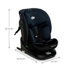 Kinderkraft I-GROW i-Size autósülés 40 -150cm
360°-ban forgatható - Black