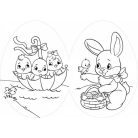 Nyuszitojás - kifestő 