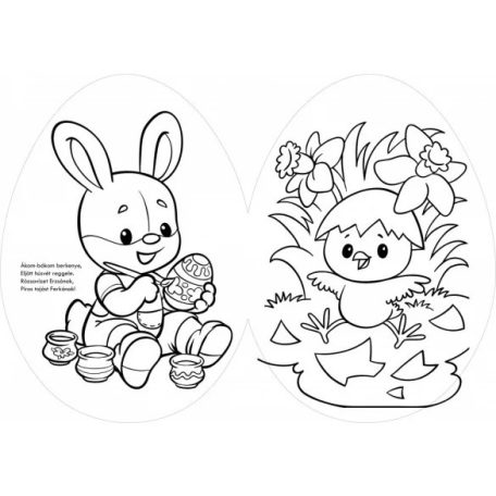 Vidám húsvét - kifestő