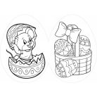 Vidám húsvét - kifestő