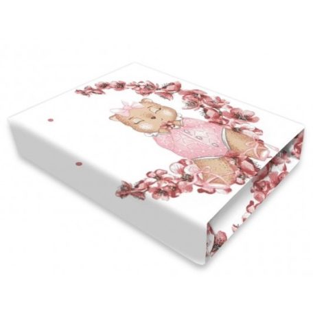 Baby Shop 60*120 cm pamut,gumis lepedő - Betty 