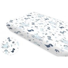 Baby Shop 60*120 cm pamut,gumis lepedő - Dinó 